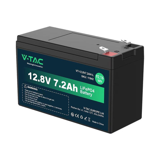 Batteria al Litio 12.8V 7.2Ah per Allarmi, Videosorveglianza, UPS Terminali T1 150*63*93mm IP55