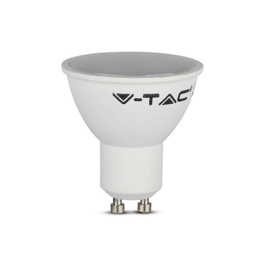 LED Spotlight 4.5W GU10 SMD White Plastic Milky Cover 6500K