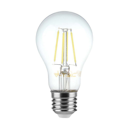 8W A60 LED Filament Bulb 3000K E27 Dimmable