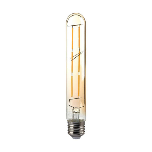 6W T30 LED Filament Bulb Amber Glass 2200K E27