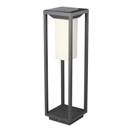 2W LED Solar Bollard Light Samsung Chip Grey Body 3000K
