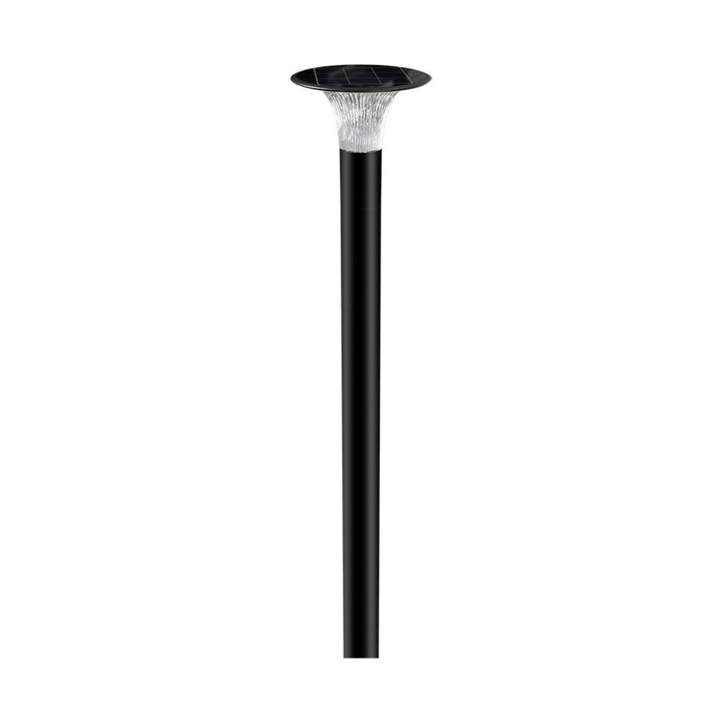 15W LED Solar Path Light Diamond LiFePO4 Battery 3.2V 6000mA CCT: 6000K+4000K Black