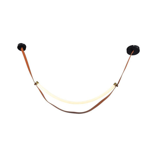 LED Designer Pendant Lampholder Brown + Black Body