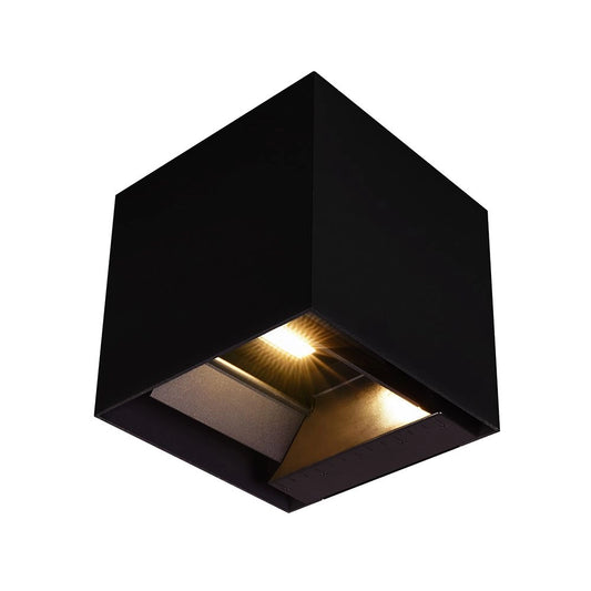 9W LED Solar Wall Light 3in1 Black Body IP65