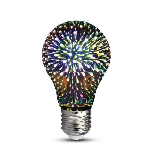 LED Bulb - 3W E27 Filament 3D A60 3000K