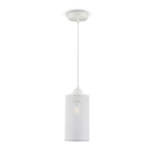 Pendant Light Matt White with White Canopy