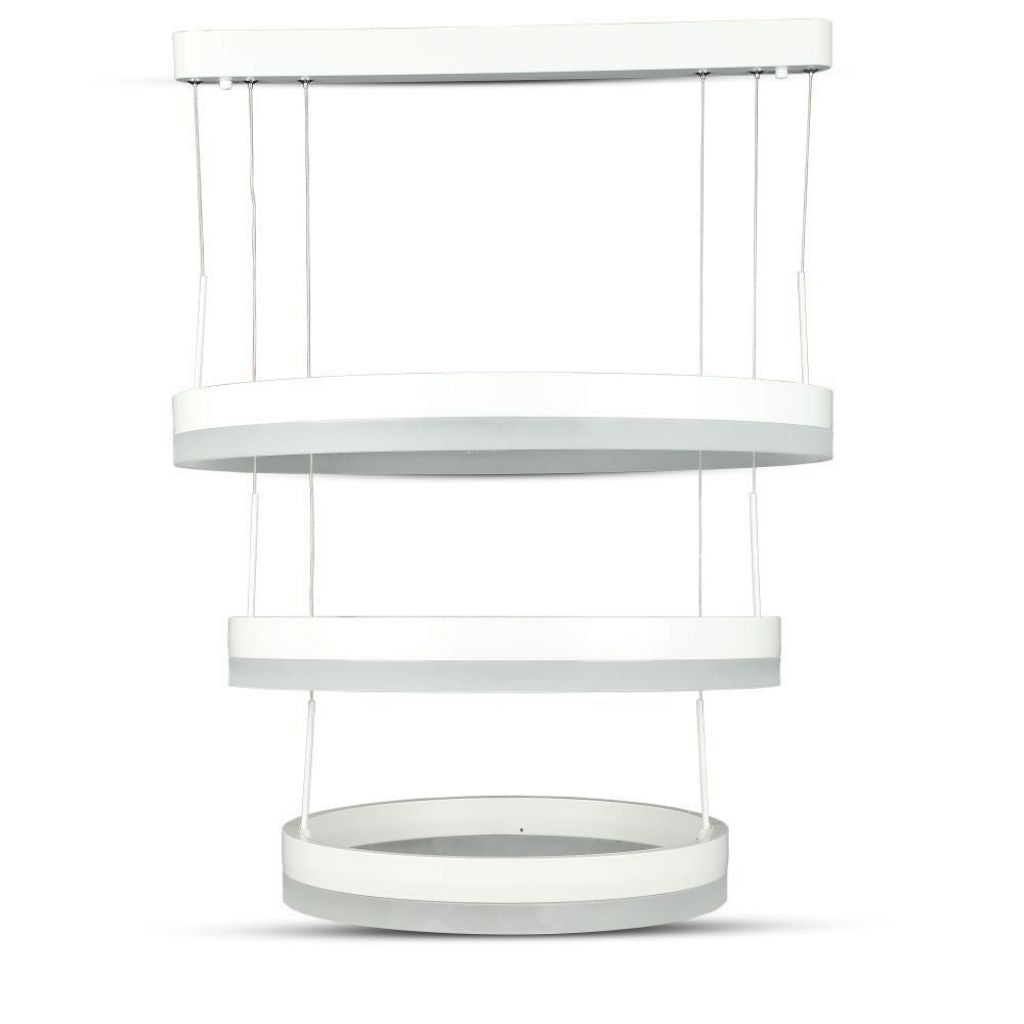 80W Soft Light Chandelier Dimmable White 3000K