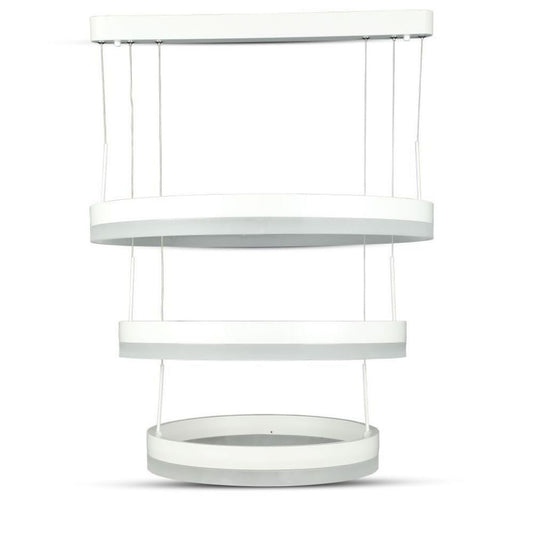 80W Soft Light Chandelier Dimmable White 3000K