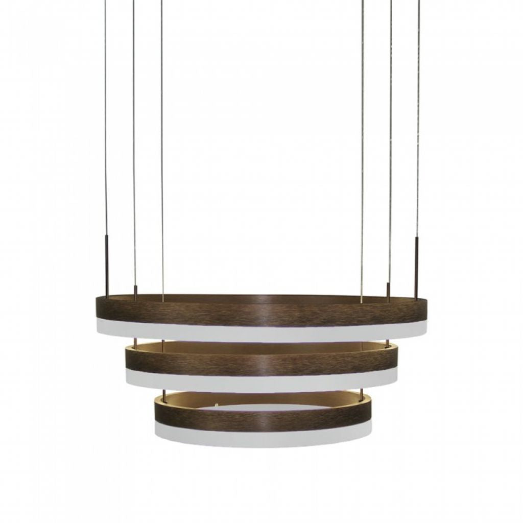 92W Soft Light Chandelier Dimmable Coffee 3000K