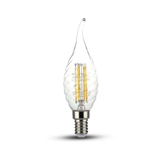 LED Bulb - 4W Filament E14 Twist Candle Tail 2700K
