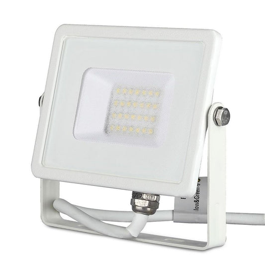 20W LED Floodlight SMD Samsung Chip White Body 6400K