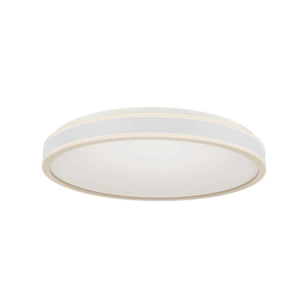 18W LED Designer Light Round White Finish 4000K Dimmable