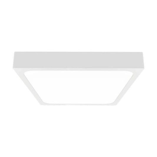 30W LED Dome Light 6500K Square,White Frame IP44