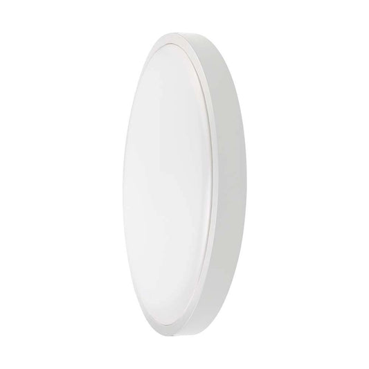 36W LED Dome Light With Sensor SAMSUNG Chip 4000K Round White Frame IP44