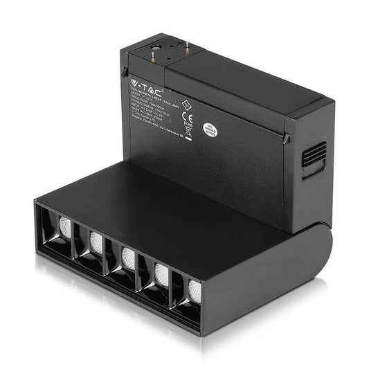 5*10W LED Magnetic SMD Linear Spotlight Black IP20 24V 4000K