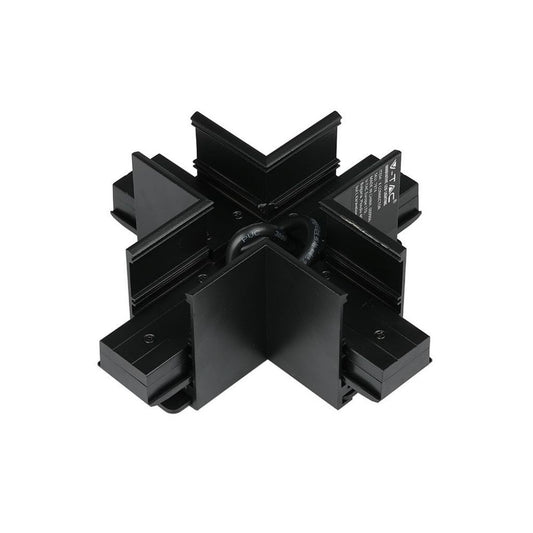 Cross Type Track Connector For Magnetic Track Light