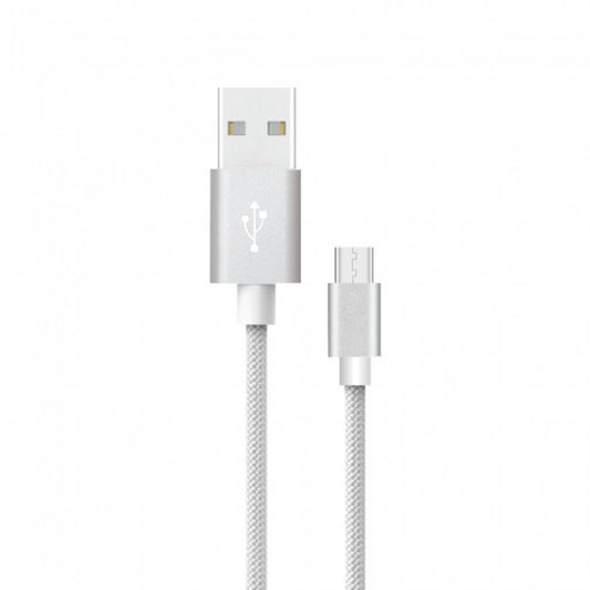 1m Micro USB Cable Silver Platinum Series