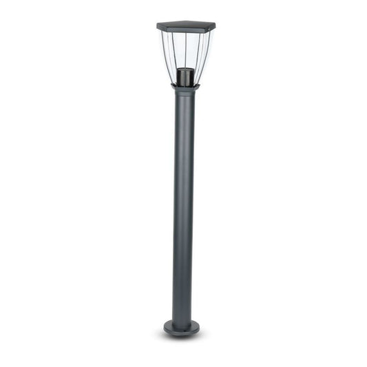 Bollard Lamp with Clear Cover Black