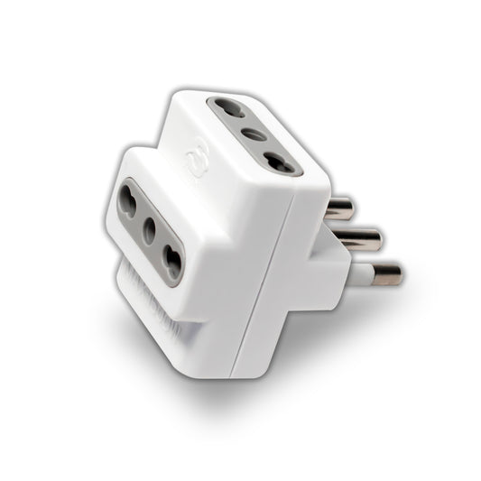 Adattatore Spina 16A 3 Prese 10/16A Bipasso Max:1500W