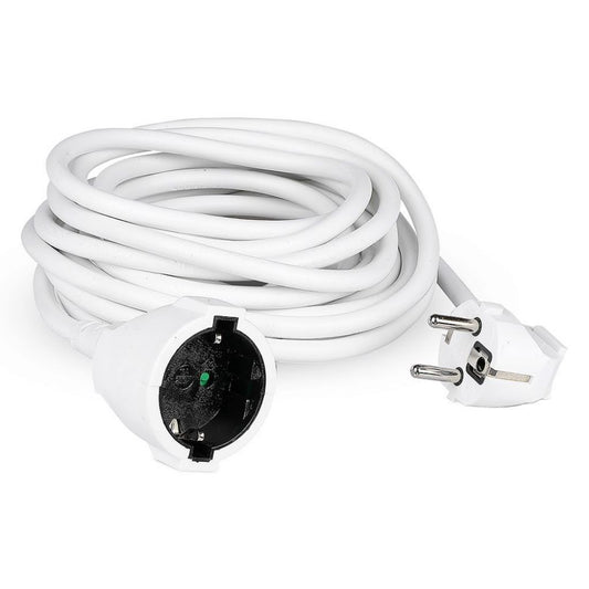 Extension Cord (3G 1.5mm 2 X 5m) 16A, Polybag + Card White