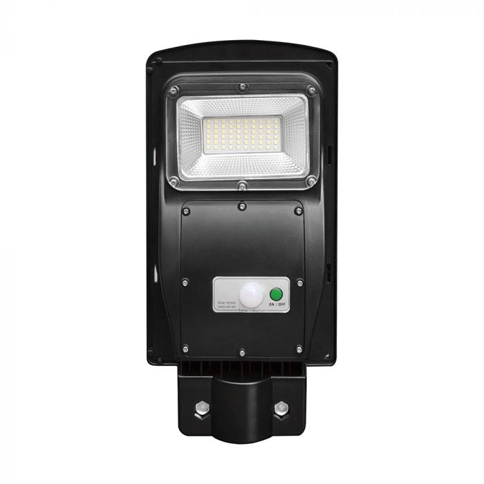 6W LED Plastic Solar Street Light 6000K Black Body