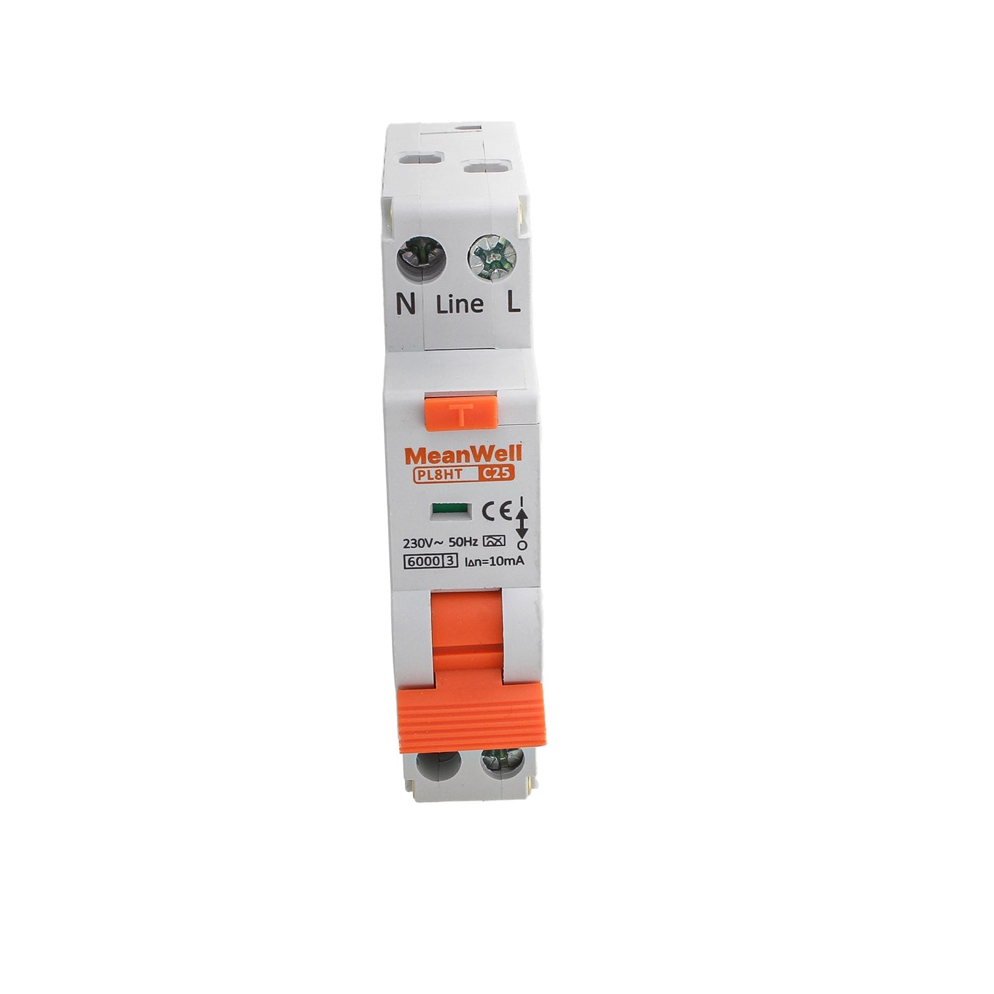 Interruttore Magnetotermico Differenziale Tipo A Curva C 1P+N 1M 6kA 10mA Per Zone Umide C25A AC 230V IP20 IEC61009-1
