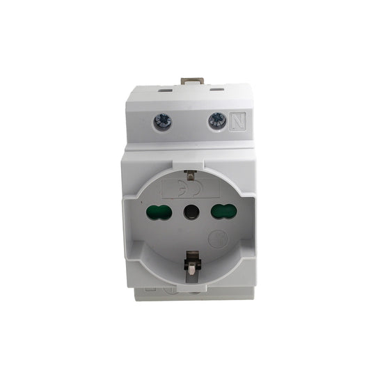 Schuko socket MeanWell P40 + Bypass 2M 10/16A AC 250V IP20 IEC60884 certified