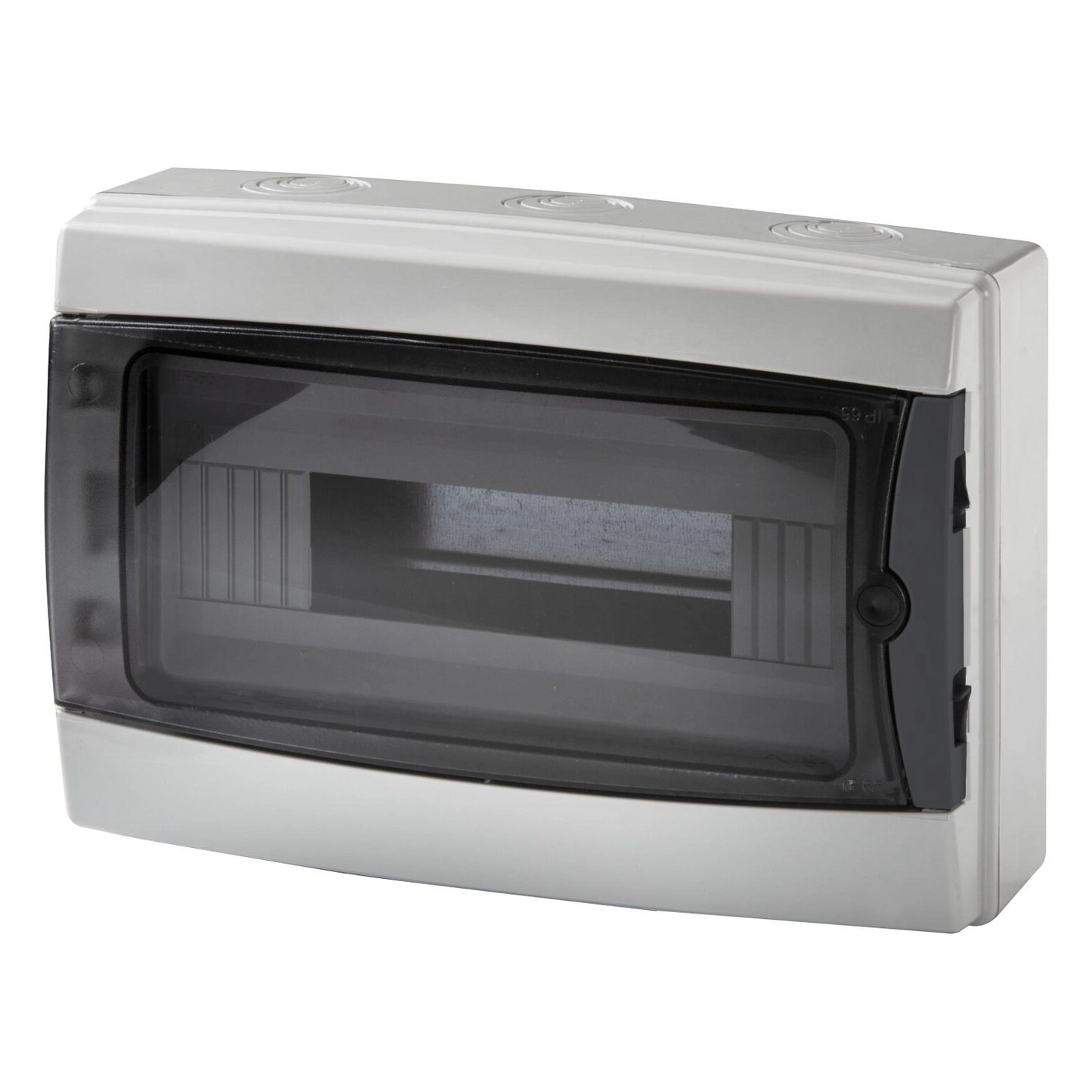 Centralino da Parete MeanWell 12 Moduli 280x220x100mm Grigio RAL 7035 con Portello Fumè IP65