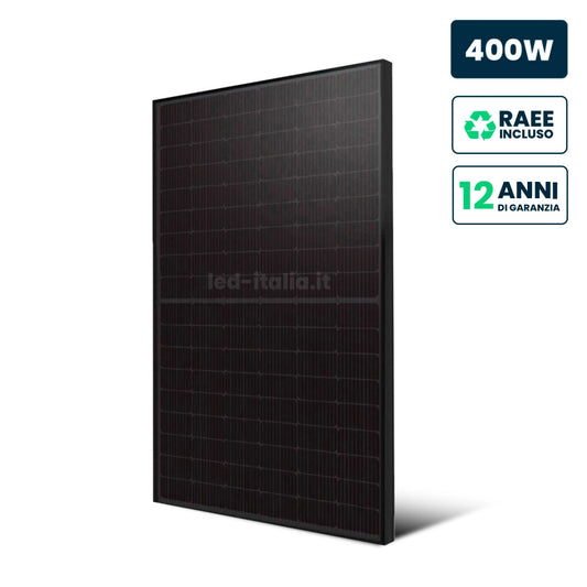 Pannello Solare 400W TIER-1 PERC Full Black 1722x1134x30mm