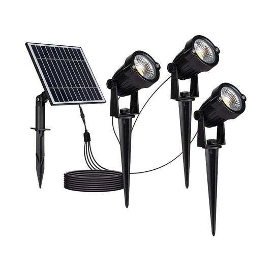 3*1.2W LED Solar Spike Black Body 3000K IP65