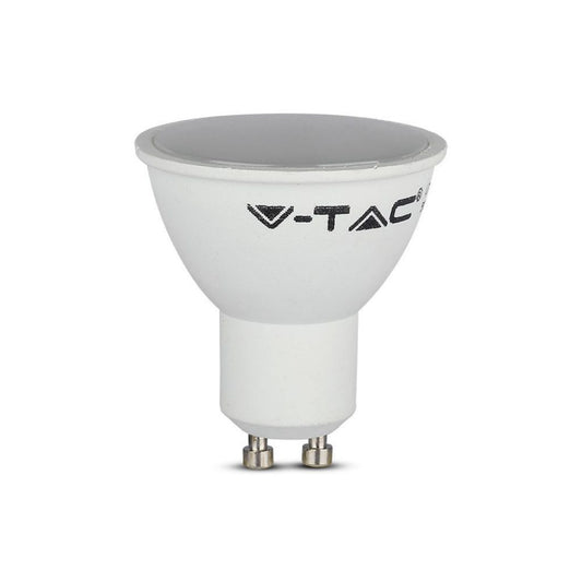 LED Spotlight 4.5W GU10 SMD White Plastic Milky Cover 3000K