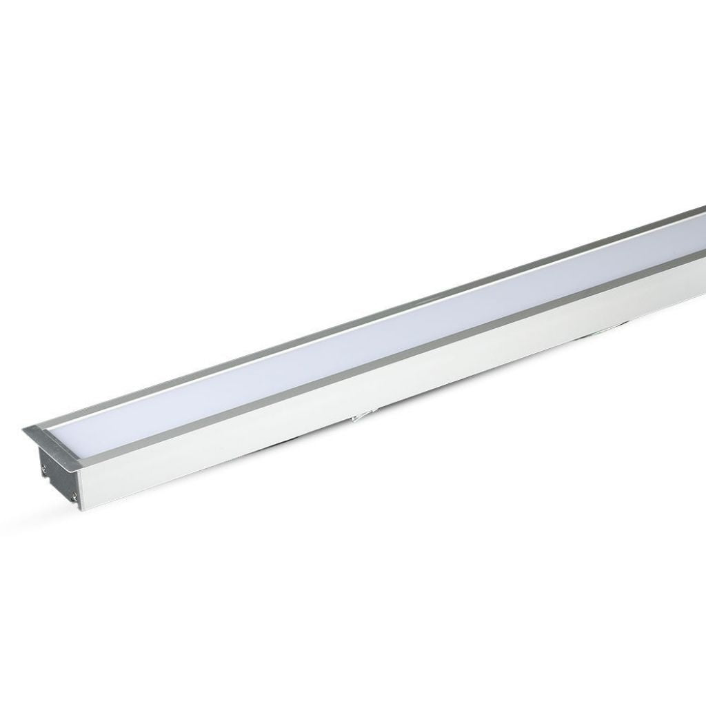 Plafoniera LED Chip Samsung a Incasso 40W Lineare Colore Argento 120cm 4000K