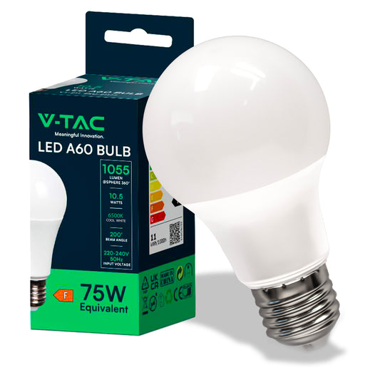 LED Bulb 10.5W E27 A60 Thermoplastic 4000K