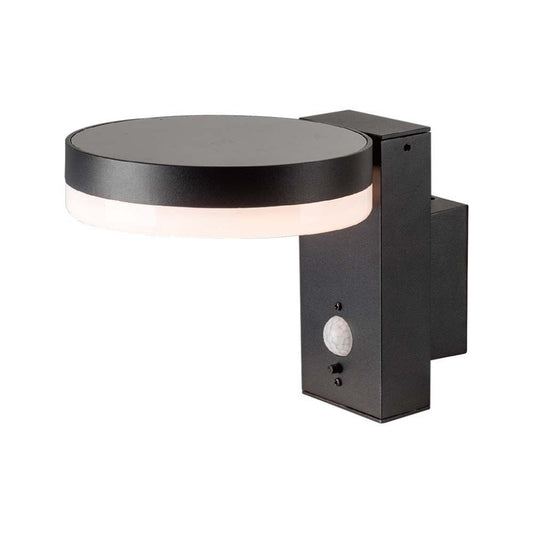 5.5W LED Solar Wall Lamp SMD With PIR Sensor Round IP54 3000K