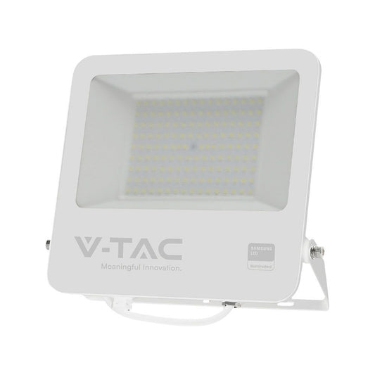 100W LED Floodlight SMD SAMSUNG CHIP 1m Wire White Body Grey Frosted Glass 6500K