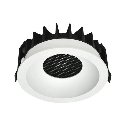 18W LED HONEY COMB DOWNLIGHT BRIDGELUX CHIP CCT:3IN1 WHITE RING + BLACK HEATING
