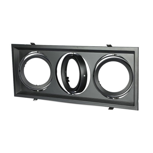 3xAR111 Fitting Black