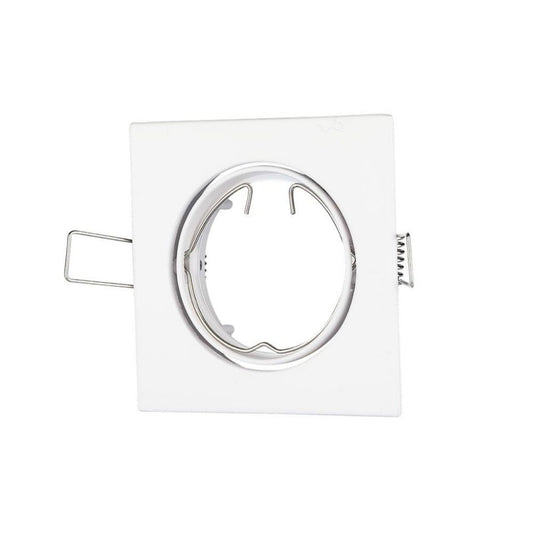 GU10 Fitting Square Movable White