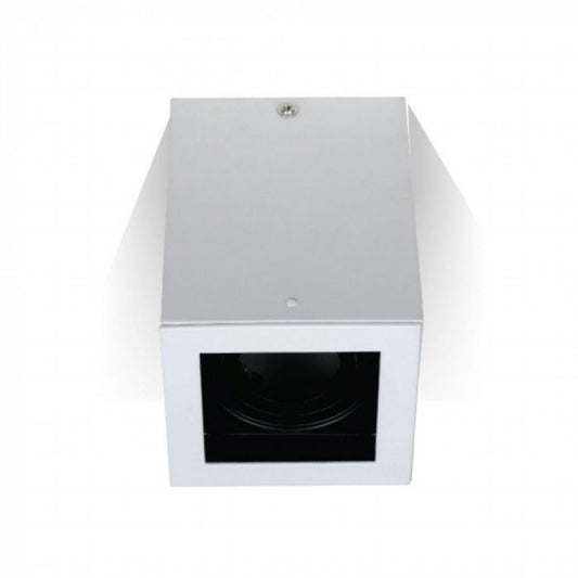 GU10 Fitting Surface Square White