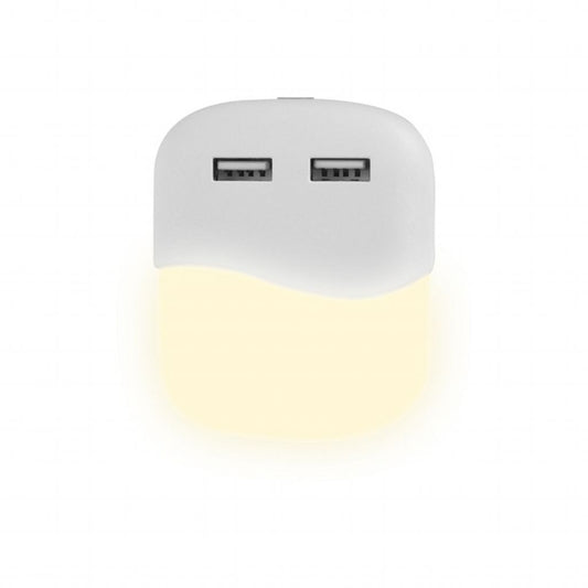 LED Night Light with USB Square 4000K