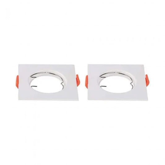 GU10 Fitting Square White