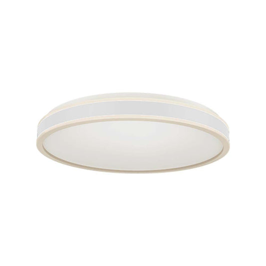 18W LED Designer Light Round White Finish 4000K Dimmable