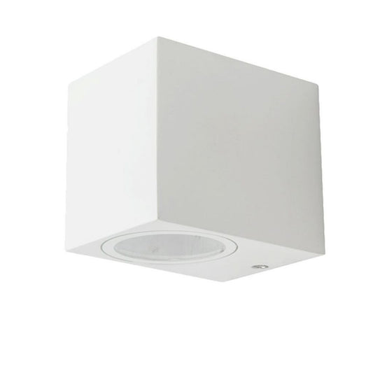 Wall Sleek Wall Fitting Square White Body 1 Way IP44