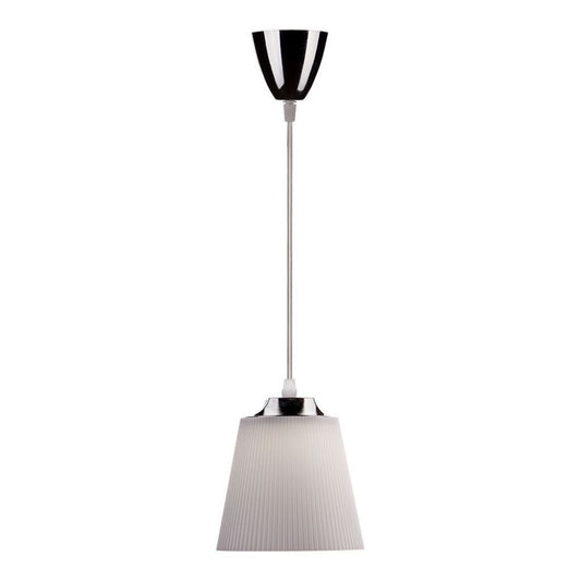 7W Pendant Light Chrome Body + White Shade 4000K