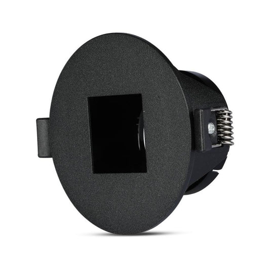 GU10 Fitting Square Black + Black