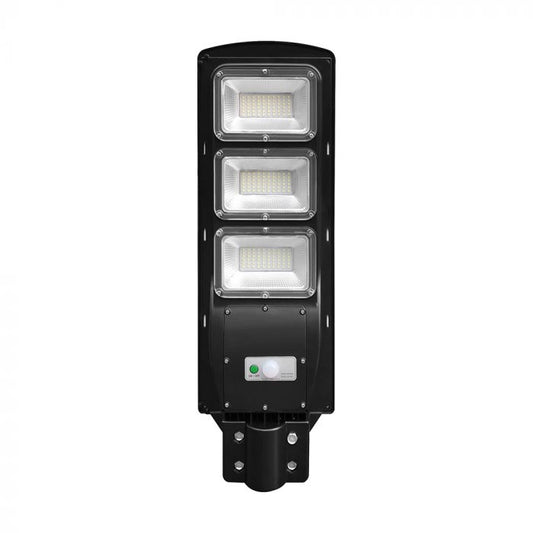 12W LED Plastic Solar Street Light 6000K Black Body
