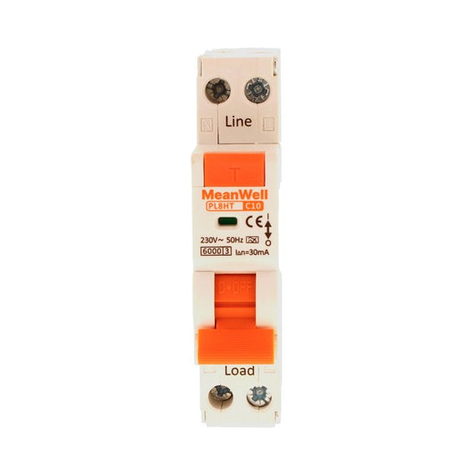 Magnetotermico Differenziale MeanWell Tipo A Curva C 1P+N 1M 6kA C10A 230V
