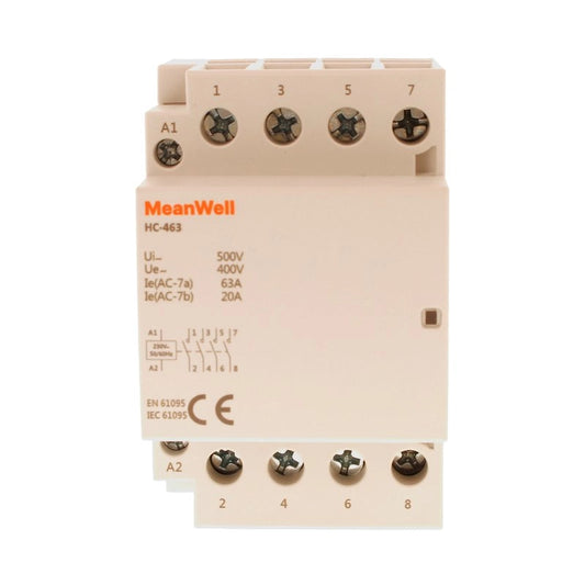 Contattore MeanWell 4P 3M 4NO 63A AC 400V IP20