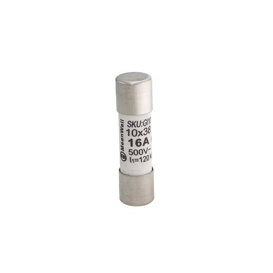 Fusibili AC MeanWell 500V D10X38mm 16A IP20 Certificati IEC60269 (10pz)
