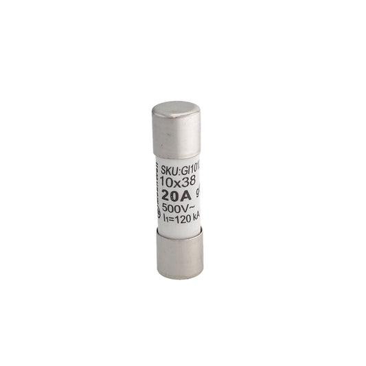 Fusibili AC MeanWell 500V D10X38mm 20A IP20 Certificati IEC60269 (10pz)